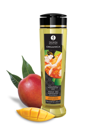 Huile de Massage Organica Mangue Enivrante 240 ml Shunga 