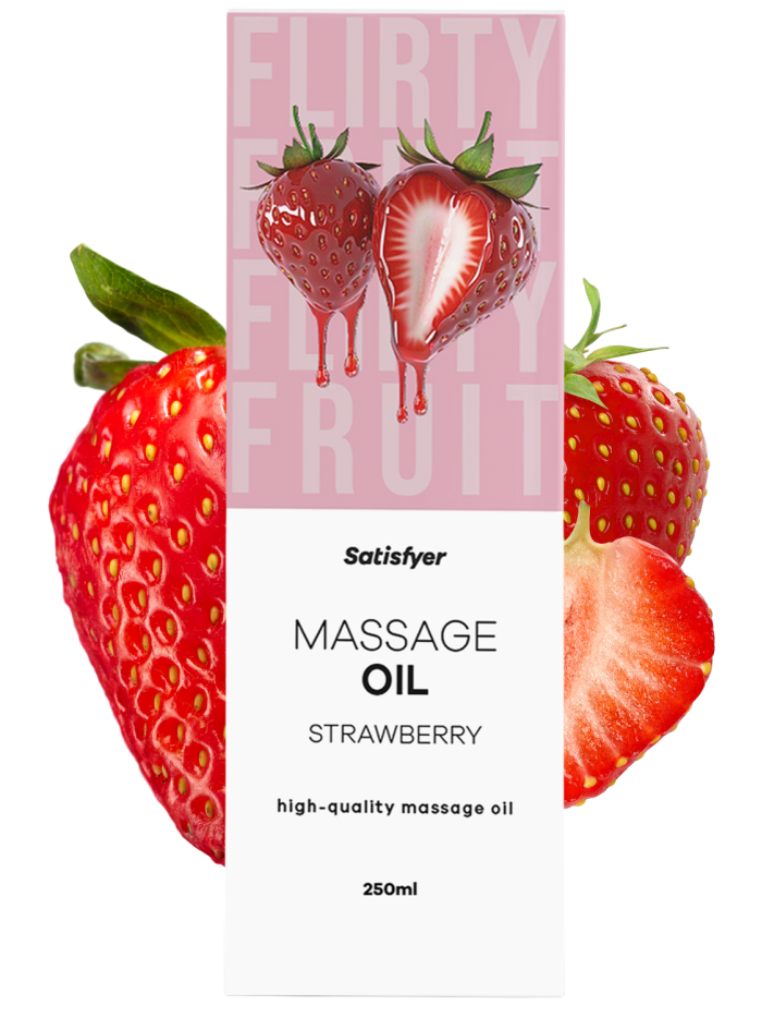 Huile de massage Fraise 250 ml Satisfyer 