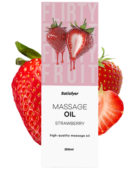 Huile de massage Fraise 250 ml Satisfyer 