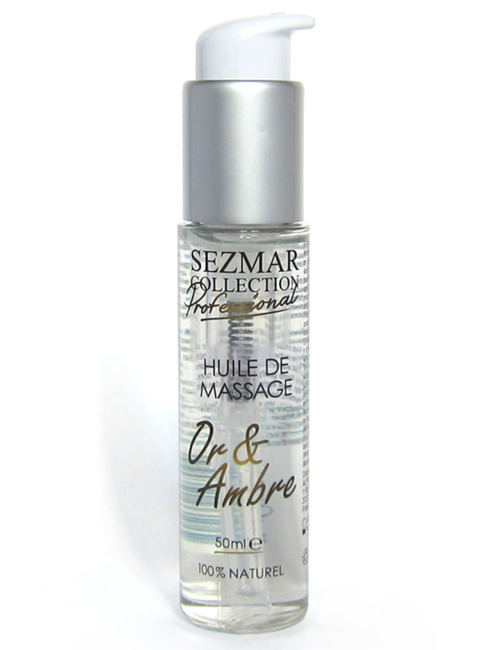 Huile de massage professionnelle Or  Ambre 100% naturelle 50 ml 