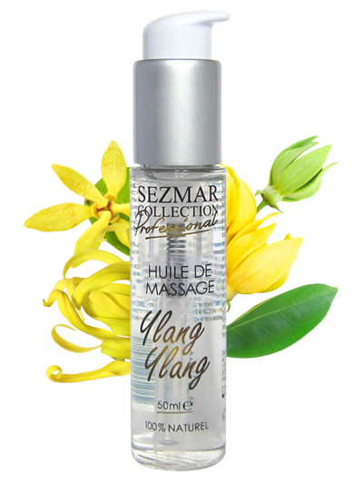Huile de massage professionnelle Ylang Ylang 100% naturelle 50 ml 