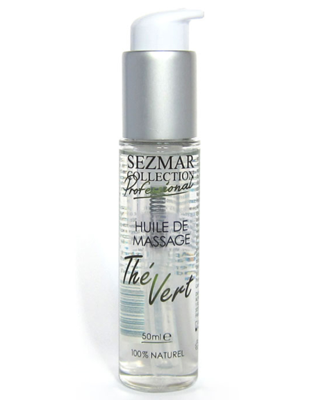 Huile de massage professionnelle Thé Vert 100% naturelle 50 ml 
