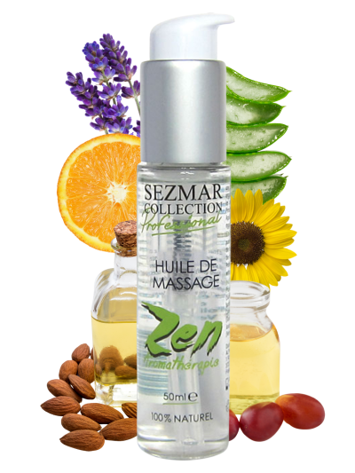 Huile de massage professionnelle ZEN 100% naturelle 50 ml 