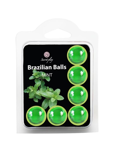 6 boules de massage brésiliennes à la menthe 