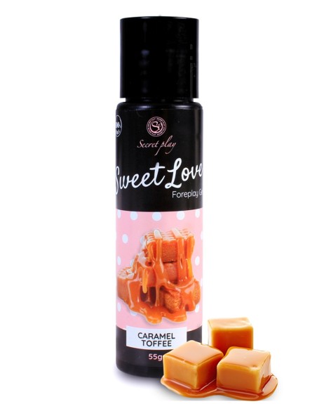 2 en 1 Gel de massage et lubrifiant caramel 100% comestible 