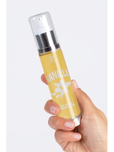 2 en 1 Lubrifiant et huile de massage vanille chauffant 