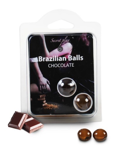 Boules de massage Brésiliennes chocolatées 