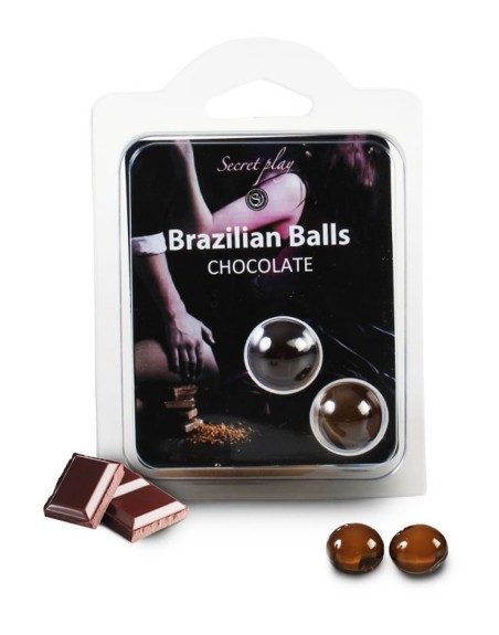 Boules de massage Brésiliennes chocolatées 