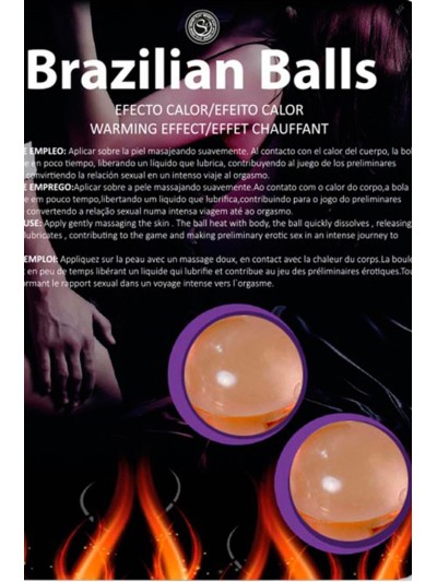Boules de massage Brésiliennes effet chaleur 