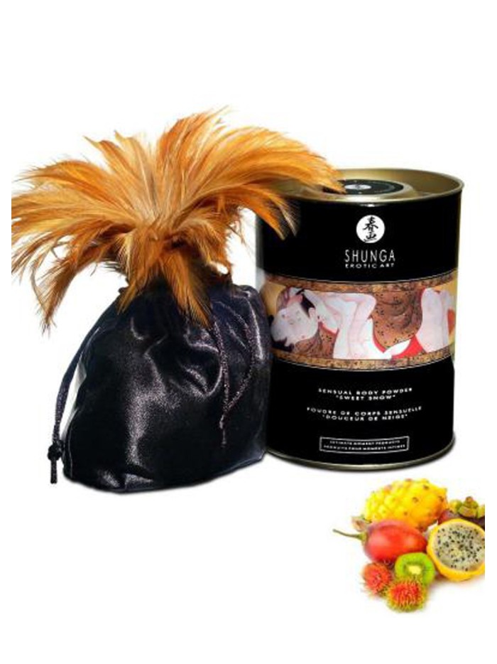 Poudre de massage corporelle comestible fruits exotiques 228grs 