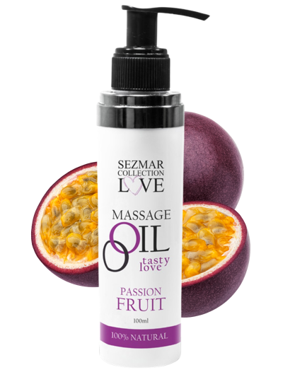 Huile de massage comestible Fruit de la passion 100ml 100% naturelle 