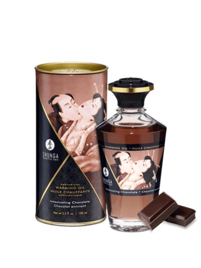 Huile chauffante chocolat comestible 100ml 