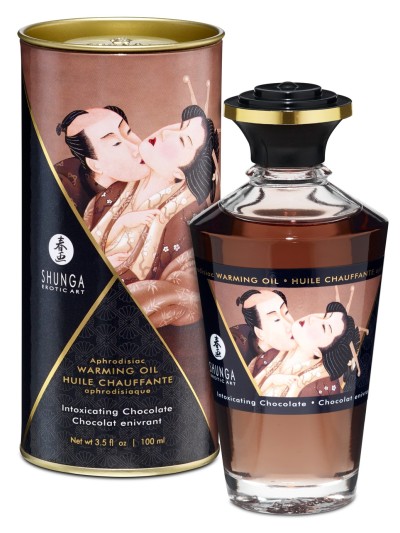 Huile chauffante chocolat comestible 100ml 