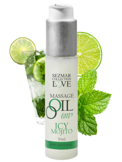 Huile de massage comestible mojito menthe 50ml 