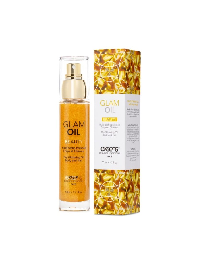 Huile sèche pailletée corps et cheveux 50ml 