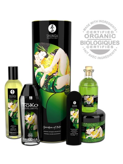 Coffret bio plaisir massage lubrifiant sels de mer 