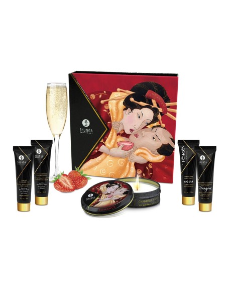 Coffret de Geisha vin pétillant à la fraise 