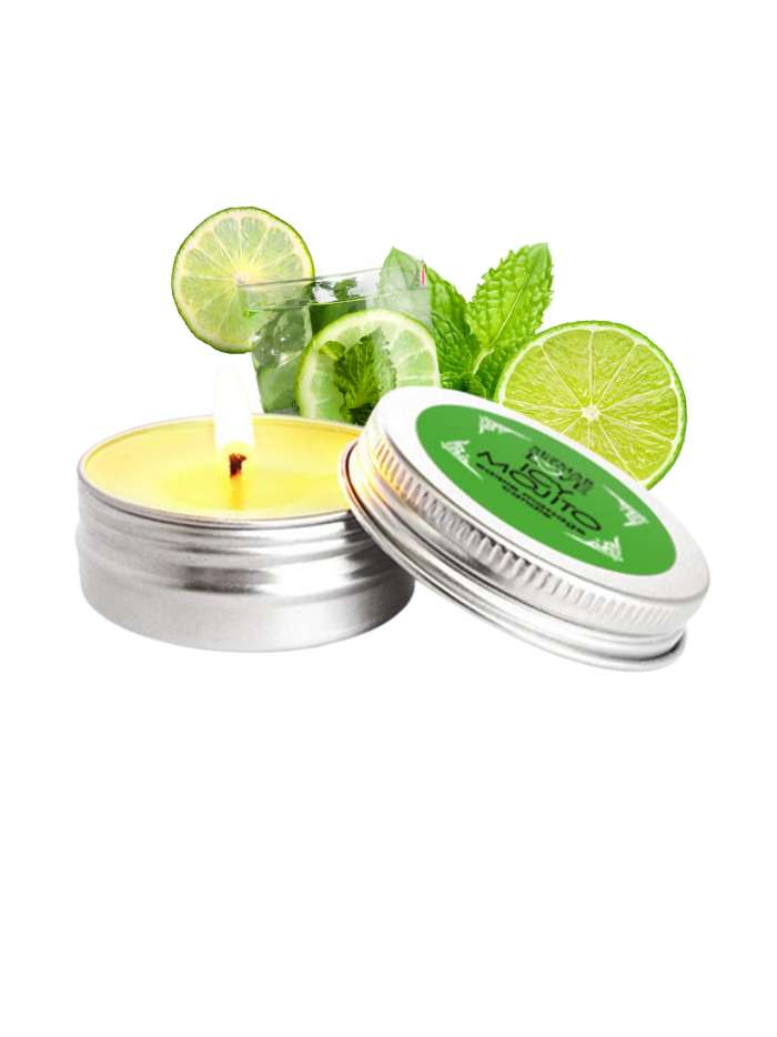 Mini Bougie de massage mojito 30ml 100% naturelle 