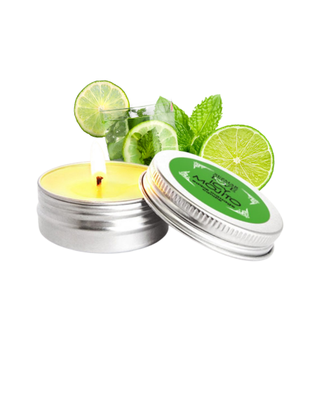 Mini Bougie de massage mojito 30ml 100% naturelle 