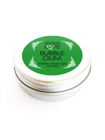Mini Bougie de massage Bubble Gum 30ml 100% naturelle  