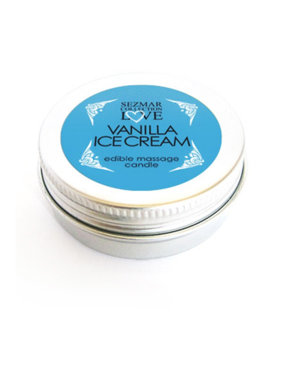 Mini Bougie de massage glace vanille 30ml 100% naturelle 