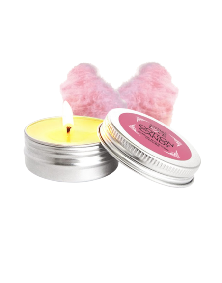 Mini Bougie de massage barbe à papa 30 ml 100% naturelle 