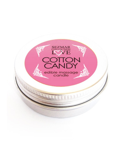 Mini Bougie de massage barbe à papa 30 ml 100% naturelle 