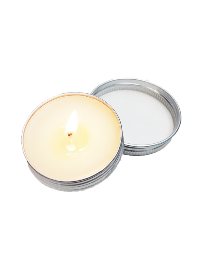Mini Bougie de massage barbe à papa 30 ml 100% naturelle 