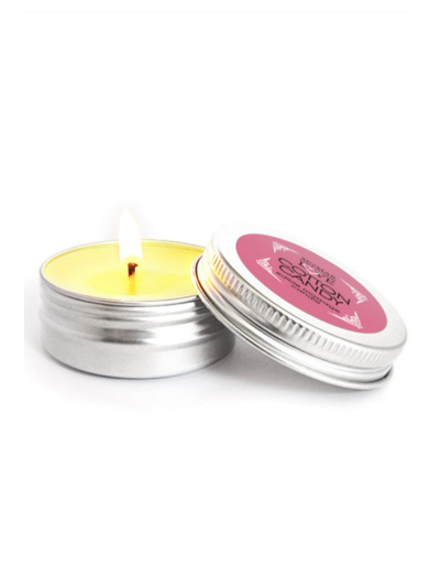 Mini Bougie de massage barbe à papa 30 ml 100% naturelle 