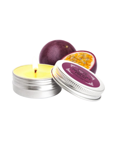 Mini Bougie de massage fruit de la passion 30ml 100% naturelle 