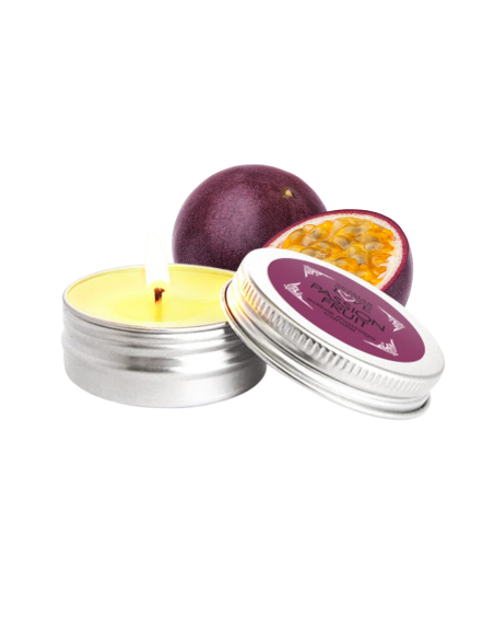 Mini Bougie de massage fruit de la passion 30ml 100% naturelle 