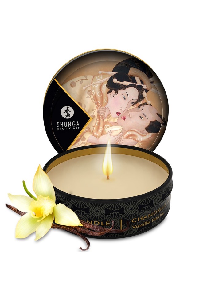 Mini bougie de massage vanille 30ml 