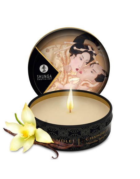 Mini bougie de massage vanille 30ml 