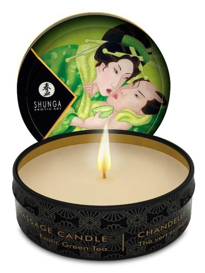 Mini bougie de massage thé vert 30ml 