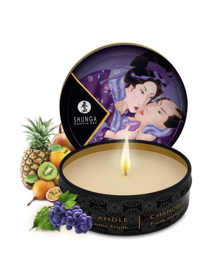 Mini bougie de massage fruits exotiques 30ml 
