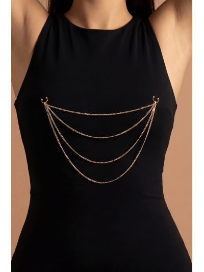 bijou pinces tétons avec 4 chainettes doré rose 