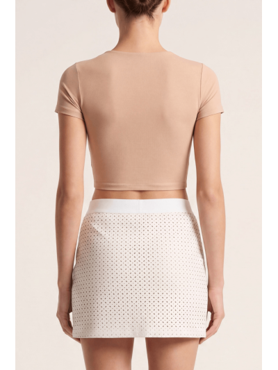 Jupe courte blanche Cassandra 