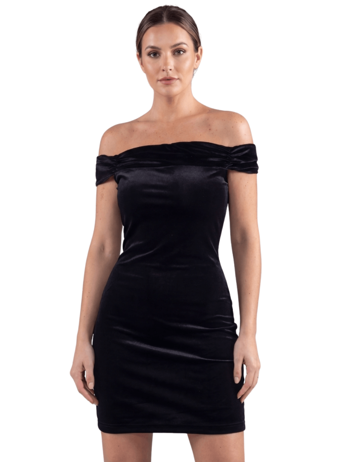 Robe velours noir Giulia 