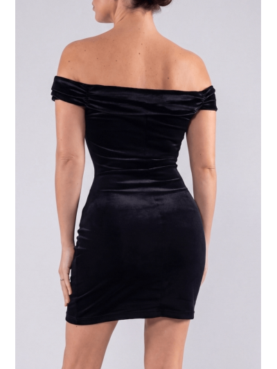 Robe velours noir Giulia 