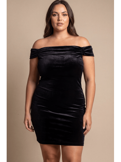 Robe velours noir Giulia 