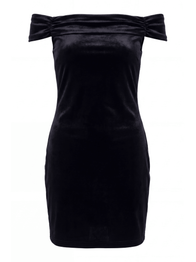 Robe velours noir Giulia 