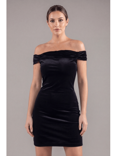 Robe velours noir Giulia 