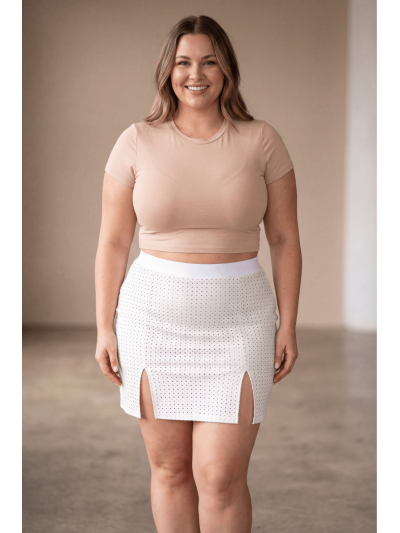 Jupe longue blanche Natacha 