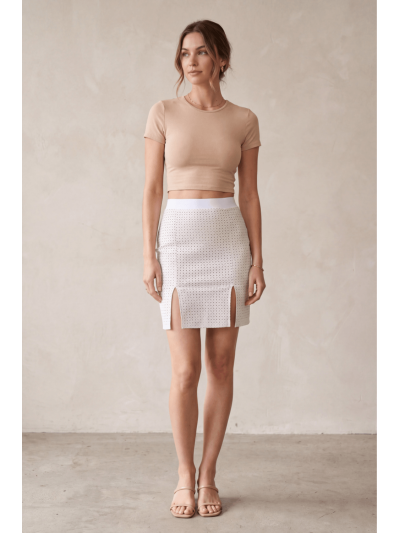 Jupe longue blanche Natacha 
