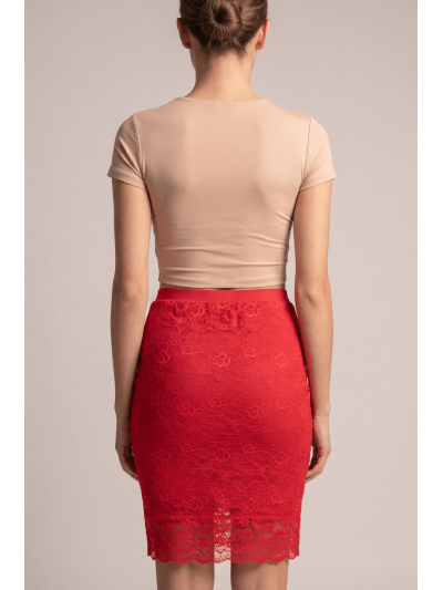 Jupe longue rouge Catalina 