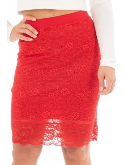 Jupe longue rouge Catalina 