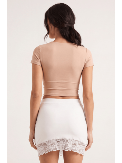 Jupe courte blanche Marina 