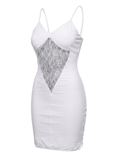 Robe décollectée blanche Emilia 
