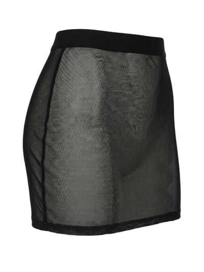 Jupe noire en résille transparente Maya 