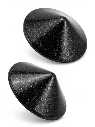 Nipple Métal noir Cache tétons cône 